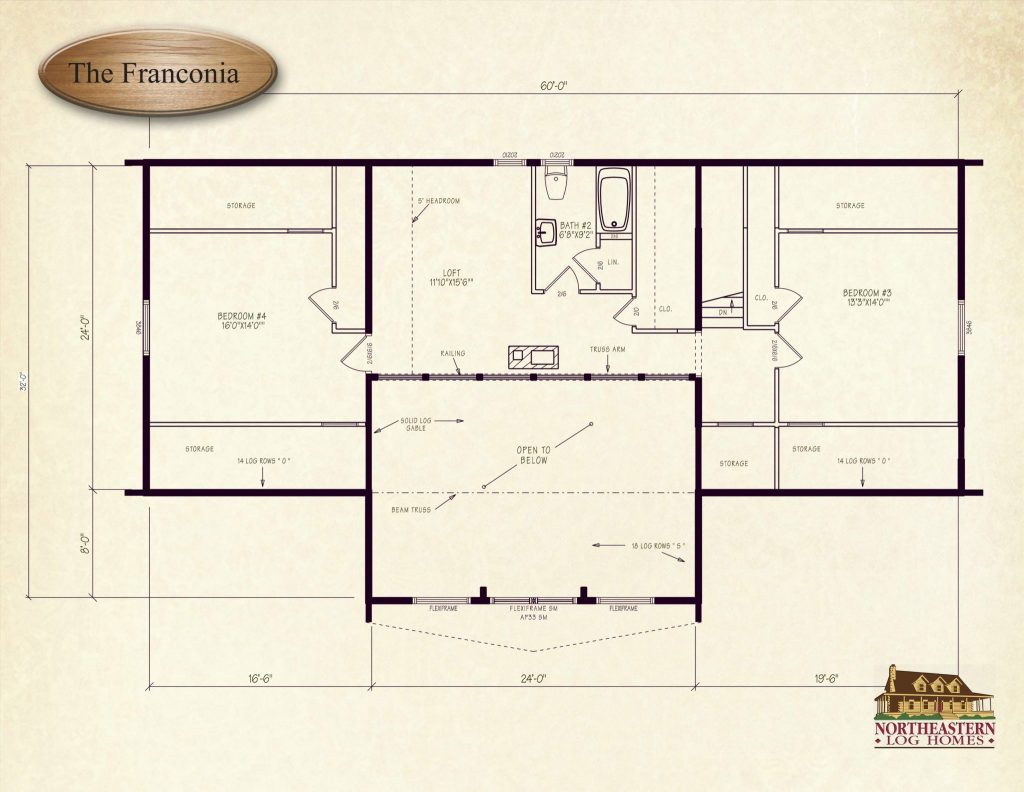 The Franconia Northeastern Log Homes